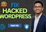 fix hacked wordpress site, remove malware, google blacklist